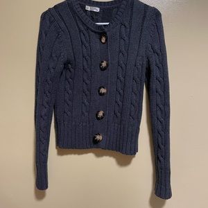 Old Navy Women’s Gray Knit Cardigan Sweater Size M Perfect Fit.